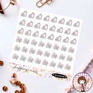 COMELS Shopping icons 2 planner sticker sheet | Minimalist | Stickerium