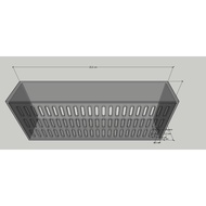 CUSTOM ACRYLIC BOX FILTER COTTON COATING AQUARIUM FILTER 25X10X2 CM