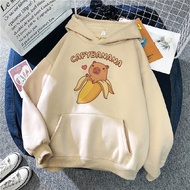 Capybara hoodies women sweat y2k funny streetwear anime hoddies female 90s Hood