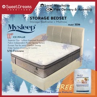 3336 Bed Frame | Frame + 11" Cooling Mattress Bundle Package | Single/Super Single/Queen/King Storage Bed | Divan Bed