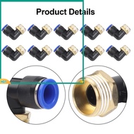 【JL】 10pcs PL12-04 quick connect hose connector leakproof for PU tube nylon tube