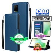 CASE DOMPET VIVO Y21 /Y21S / Y33S /Y33T FLIP LEATHER CASE PREMIUM-FLIP WALLET CASE KULIT UNTUK VIVO Y21S VIVO Y21 - CASING DOMPET-FLIP COVER LEATHER-SARUNG BUKU HP