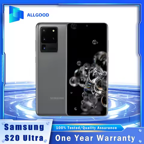 Original Samsung Galaxy S20 Ultra 5G G988U1 G988F 6.9" 120Hz AMOLED 12GB RAM 128GB ROM 108MP Camera 