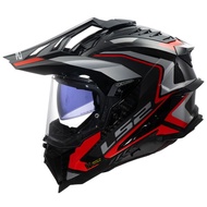HELMET LS2 MX701 EXPLORER CARBON FORNTIER II RED 100% ORIGINAL