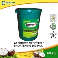 APPROVED Premium Vegetable Shortening (Lard) 40kg Big Pail Perfect for Baking and Cooking