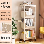 2/3/4/5 Layer Multifunction Trolley Organizer Cart Moving Rack Bookshelf Storage Rack Book Shelf Tro