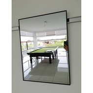 Bathroom aluminium  mirror with pvc safety flim (600 mm x 800 mm) thick 20mm(ONLY HAVE BLACK FRAME)