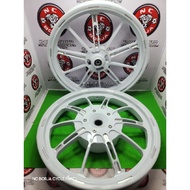 OKIMURA MAGS CNC WHITE F185X14 / R215X14 FOR CLICK 125I V1 V2