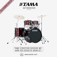 TAMA STAGESTAR SG52KH6 WR 5 PIECE ACOUSTIC DRUM SET WITH FULL SET HARDWARE PACK FREE DRUM THRONE WIN