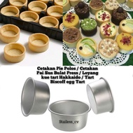 Plain Pie Mold Round Press Pie Mold/ Hakkaido Tart Cake Pan/ Biscoff egg Tart Tart Tart/