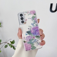 เคสมือถือ แบบนิ่ม ลายดอกไม้ สําหรับ Samsung Galaxy S22 S21 S20 Plus Ultra S20FE Note20 Note10 Note9