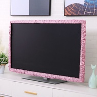 Tv Cover 50 Inch Lcd Display Frame Anti-Dust Home Decoration 43-Inch 32-Inch Lace Fabric Computer Cloth Turn On Not Take Computer/Tv
