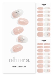 ohora Semi Cured Gel Nail Strips (N Dear Fiance) - Works with Any Nail Lamps, Salon-Quality, Long La