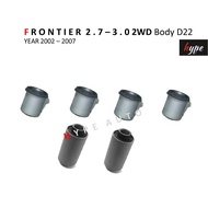 *** SET Upper Control Arm Bushing + Lower FRONTIER 2.7-3.0 2WD Body D22 Year 2002-2007 (6 Pieces)