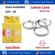 Center Cone (4pc/bx); Wheel hub Adapter Centric; Proton Toyota Honda Mazda Altis Kenari Kelisa Wira 