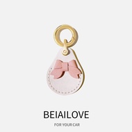 BEIAI | Genuine Leather Bow Shaped NFC Keychain Fob