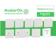 (Sg Seller)AvatarOn white Antibacterial switches and sockets -schneider Electric