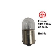 24V 10W 67 Bulb BA15s Flosser Light Bulb 14052 Tail light Tail lamp Number Plate Light Truck Lorry T