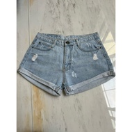 Preloved women's jeans shorts shot pants jeans hmm h&m size 36 or M twx