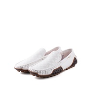 POLO Mens Ivan Moccasin Shoes -B7245-NF1-0P-WHITE
