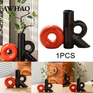 [AWHAO] Flower Vase Ok Shaped Elegant Flower Arrangement for Office Home Bedroom