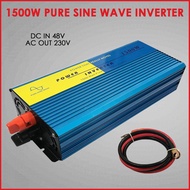 1500W Pure Sine Wave Power Inverter DC 48V to AC 230V Car Inverter DC-AC Inverter Converter Solar Pa