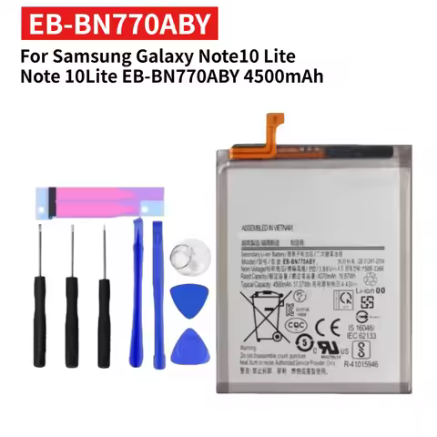 For Samsung Galaxy Note10 Lite Note 10Lite EB-BN770ABY 4500mAh SM-N770F Phone Replacement Battery