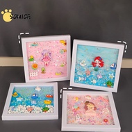 DIY 3D Frame Art Set with Cream Glue Craft Materials 3D Cream Glue Photo Frame Craft Kit DIY Paintin