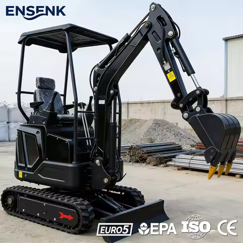 Factory Direct Mini Excavator 1.0Ton Multifunctional With Pelle For Construction Jardin Landscaping 