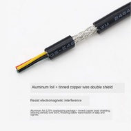 20Meters UL2464 26AWG 4 Cores Double Layer Shielded Cable Shielding Wire Signal Wire