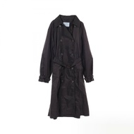 【二手】Prada 風衣，RE-NYLON，黑色尼龍外套，女款，二手