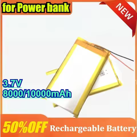 New for Polymer Rechargeable Battery Cell Lithium Battery 3.7V 8000/10000mAh High Capacity Rechargea
