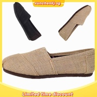 Toms Shoes Linen Shoes Stripe Color Mules Casual Women Flat Shoes