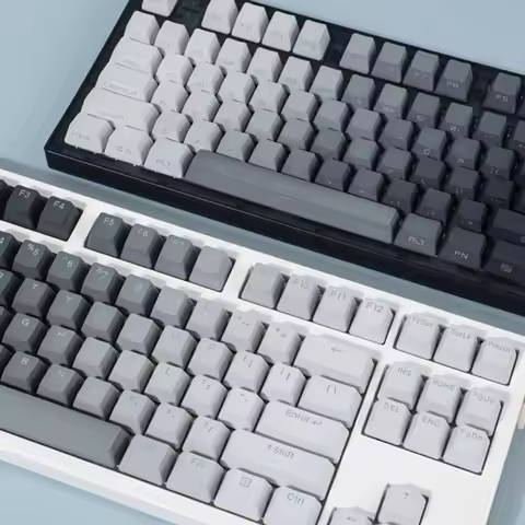 Dark Shadow Gradient Keycap Dip Dye Doubleshots PBT Grey for keyboard 87 tkl 104 bm60 xd68 CSTC75 BM