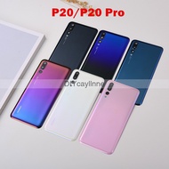 DIYcayllnne For Huawei P20Pro P20 Pro Back Battery Cover Housing Door Phone Lid + Camera Glass Case Lens Adhesive