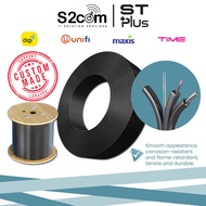 FTTH Fiber Optic 2Core Drop Cable Singlemode Cable For Unifi Maxis Digi Time