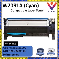 Compatible W2091A Cyan Color Laser Toner Cartridge