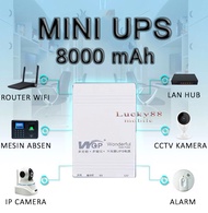 UPS MINI ROUTER CCTV CAMERA 12V 5V USB 1A 2A KAMERA DASHCAM MOBIL EMERGENCY BATERAI DARURAT