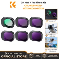 K & F khái niệm DJI Mini-Bộ lọc 4 ống kính chuyên nghiệp CPL + ND8 + ND16 + ND32 + ND64 + nd128 Bộ l
