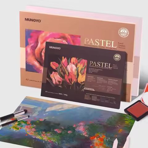 MUNGYO A3/A4 Chalk Special Paper Toner Book 160g High cotton content Easy To Color Double-sided text