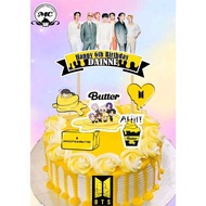 BTS Butter Theme Cake Topper