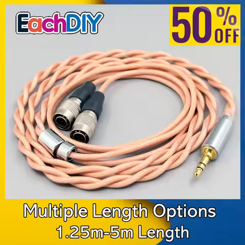 Type6 756 core Shielding Litz OCC DIY Hifi Earphone Cable For Dan Clark Audio Mr Speakers Ether Alph