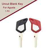 1 PC Black/Red Motorcycle Blank Key Uncut Blade For MV Agusta F3/Brutale 675/800 Rivale/ Stradale tr