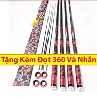 Cần Câu Tay 6h Xích Long + Tặng Kèm Đọt Phụ ( Đủ Size 3m6 4m5 5m4 6m3 )
