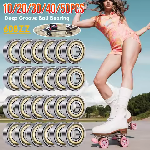 Ball Bearings 608ZZ Deep Groove Miniature Bearings Carbon Steel Single Row Bearing For Skateboard Sc