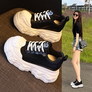 80066-1 Thick-Soled Inner Height Increase Influencer Super Soft White Shoes Women 2026 Spring New St