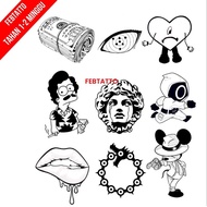MATA Temporary Tattoo Currency Small Tattoo Lip Tattoo Sticker - BEKO 10-18