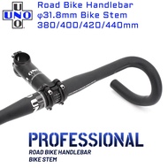 Preorder UNO Bicycle Handle Drop Bar Ultralight Road Bike Handlebar 31.8 380/400/420/440mm Road