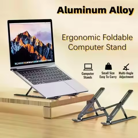 NEW Laptop Stand Metal Material Foldable Portable Laptop Heighten Laptop Holder Bracket Notebook Sta