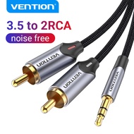 Vention 3.5mm Male to 2RCA Audio Cable For Phone PC Speaker Power Amplifier 3.5mm to 2RCA Cable Jack Wire